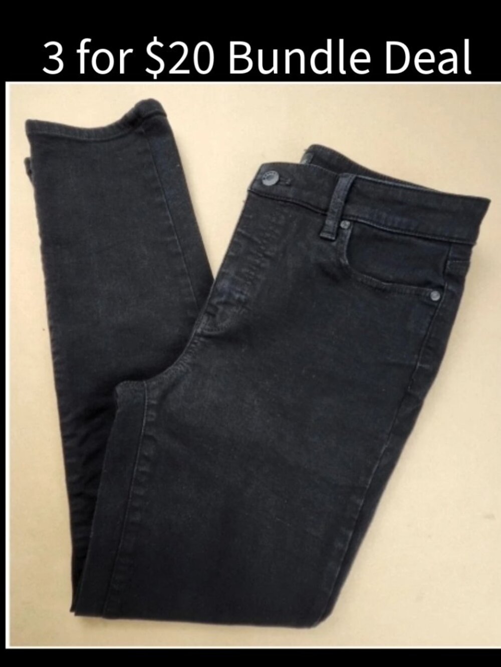 Talbots Slim Ankle Jeans Black Women's size 8 EUC